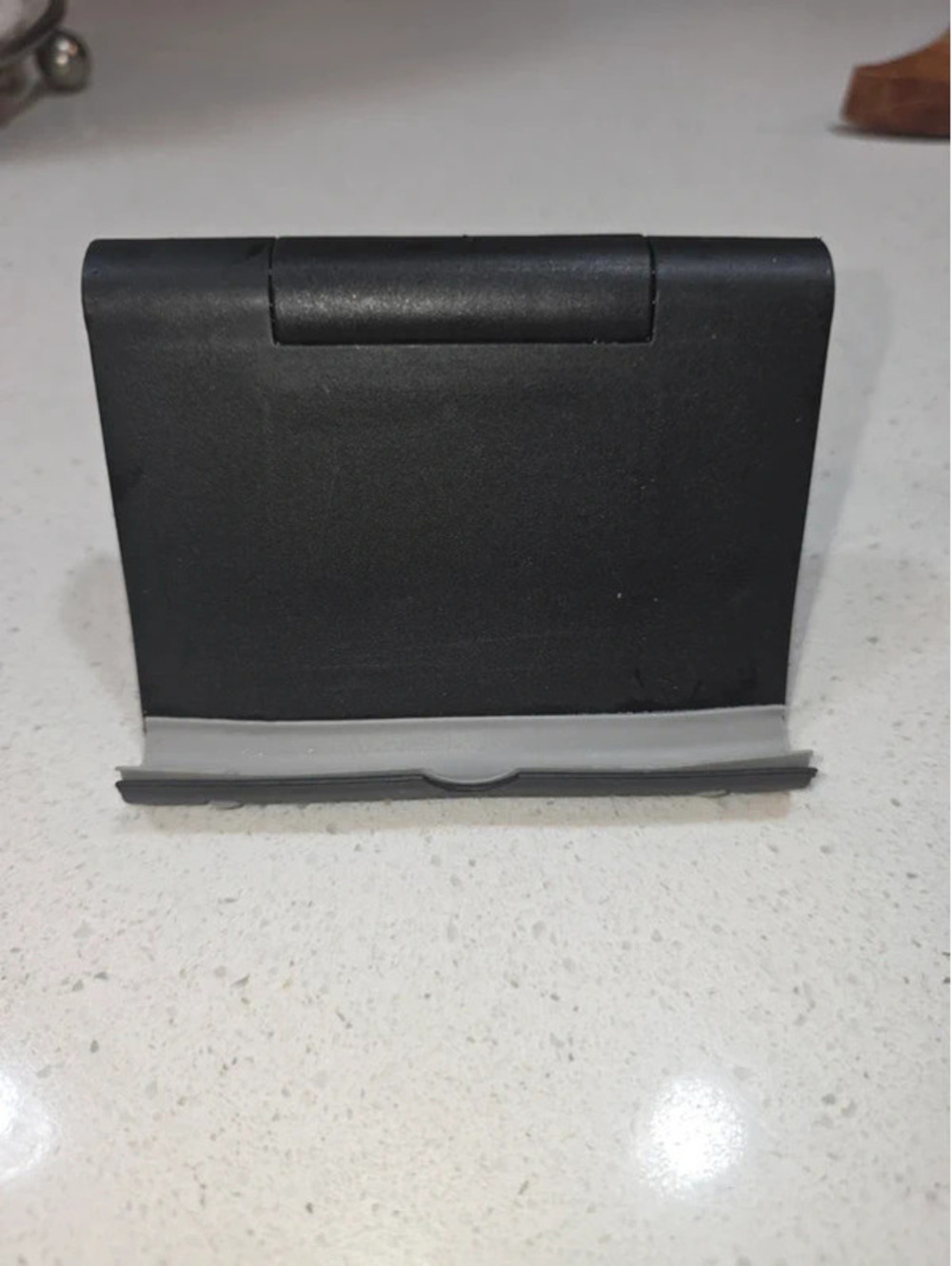 Plastic foldable phone stand, universal desktop holder